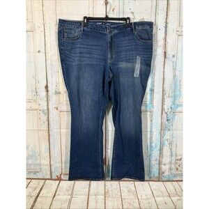 Old Navy Kicker Boot Cut Mid Rise Jeans Womens Size 26 Blue Denim